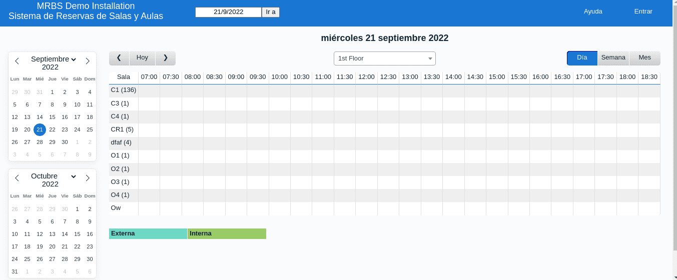 software reserva de espacios colombia