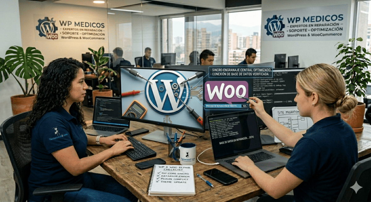 reparar wordpress